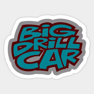 90s Big Drill Car Band Sticker